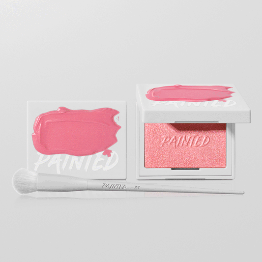 Painted highlighter and J17 Powder Highlighter Brush bundle