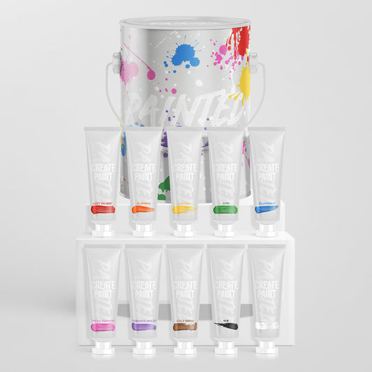 Painted Halloween bundle with 10 original Create Paint shades and an exclusive Halloween tin
