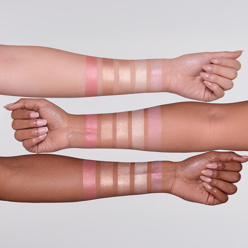 Painted Highlighter shade comparison swatches
