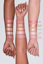 Painted Highlighter shade swatches