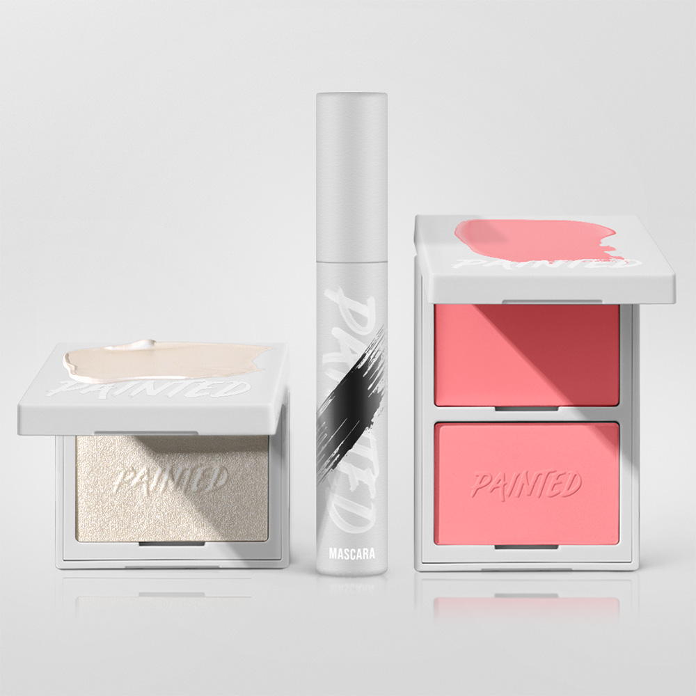 Mascara + Blush + Highlighter — Tangelo / Black / Pink Comet